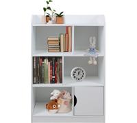 Ginger Home Étagère stable pour enfants pour jouets et livres - 7 compartiments, blanc, caractéristiques de sécurité