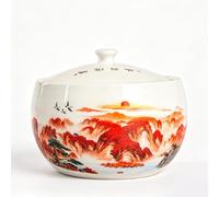 Ginger Jar Céramique Pot À Riz Boîte À Riz Décorative Chinoise Seau À Riz Hermétique Idée Cadeau Maison Et Déco(C,5kg)
