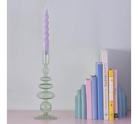 Ginger Ray Bougeoir à Bulles en Verre Vert Pastel pour décoration de Table de fête