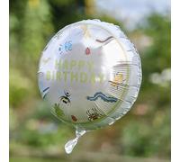 Ginger Ray Creepy Crawly Bugs Ballon rond en aluminium pour décoration de fête d'anniversaire pour enfants Multicolore 45,7 cm