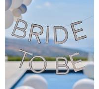 Ginger Ray Guirlande argentée « Bride to Be » pour Enterrement de Vie de Jeune Fille