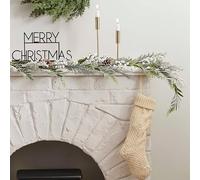 Ginger Ray- Guirlande Baies Blanches, NOEL-181, Blanc