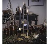Ginger Ray Lot de 3 bougeoirs d'halloween en métal doré pour décoration de Table