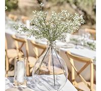 Ginger Ray Lot de 5 tiges de Feuillage Artificiel gypsophile pour Mariage Blanc