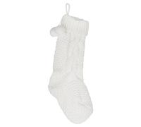 Ginger Ray Porte-chaussettes de Noël tricoté pour adultes et enfants Crème 45 cm de hauteur, NN-105