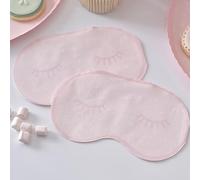 Ginger Ray Serviettes en papier en forme de masque pour les yeux à pois roses, vaisselle de fête d'anniversaire, paquet de 16