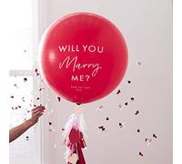 Ginger Ray 'Will You Marry Me' 36" Balloon Kit - Hey Good Looking