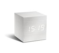 Gingko GK08W13 Click Clock Réveil Cube LED Blanc