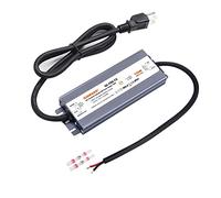 GINRANS 150 W IP67 Transformateur d'alimentation électrique à tension constante étanche pour LED, entrée universelle 100-240 V CA avec prise, sortie 12 V CC 12,5 A max. pour éclairage LED extérieur
