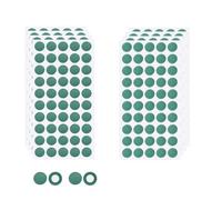 GIONAR Lot de 400 anneaux isolants pour piles au lithium 18650, papier autocollant isolant, 200 anneaux creux + 200 autocollants en carton autocollant massif