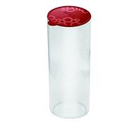 giostyle GIO'STYLE Conteneur alimentaire pour garde-manger rond XL | Rouge | 2,2 L | Fabriqué en Italie | Couvercle hermétique | Ligne Con.Tengo
