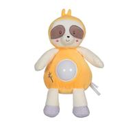 GIPSY TOYS - PELUCHE VEILLEUSE PARESSEUX - GAMME BAMBOO - LUMIERES DOUCES ET APAISANTES - 1ER ÂGE - IDEE CADEAU NAISSANCE BEBE - FILLE ET GARCON - 13 CM - JAUNE ET MARRON