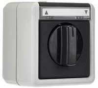 Gira 015430 Bouton-Poussoir/Interrupteur de Stores unipolaire avec Zone D'inscription Gris