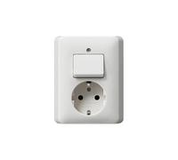 GIRA 017603 Steckdose CEE 7/3 Weiß (017603)