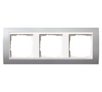 GIRA 0213326 Wandplatte/Schalterabdeckung Aluminium - Weiß (0213326)