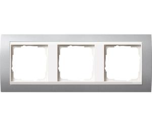 GIRA 0213326 Wandplatte/Schalterabdeckung Aluminium - Weiß (0213326)