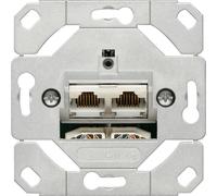 GIRA 245200 Steckdose 2 x RJ-45 Metallisch (245200)