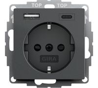GIRA 245928 SCHUKO USB-Spannungsversorgung 2f System 55 (245928)