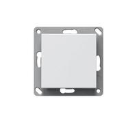 Gira 246103 BT Emetteur mural 1f Système 55, Bouton + interrupteur, Blanc