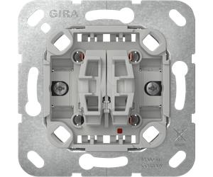 GIRA 3125 00 - Interrupteur à bouton-poussoir 10 AX 250 V~ commutateur série