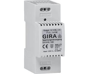 Gira Bloc d'alimentation DC 12V 2A Rail DIN Accessoires - 531900