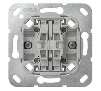 Gira Bouton-poussoir à bascule 4fS Insert 314700, Bouton + interrupteur, Gris