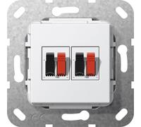 Gira Doublé Haut-Parleur Connexion Base Insert Pur Blanc - 569303
