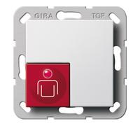 Gira Bouton-poussoir d'appel Système 55 blanc pur 290003