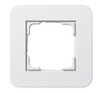 Gira Gira Cadre de recouvrement 1 poste Blanc pur/Blanc pur 0211410 Quantité:1