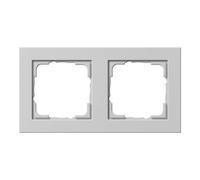 Gira Gira Cadre de recouvrement 2-fach E2 gris mat 021237 Quantité:1