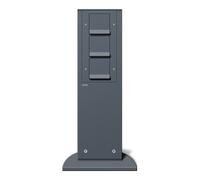 Gira Gira Colonne d’énergie anthracite avec appareils 134128 Quantité:1