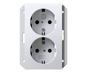 Gira Gira Double prise SCHUKO simple rws 273103 Quantité:1