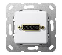 GIRA DVI (24+5) Fiche de câble 564503 Utilisation blanc pur
