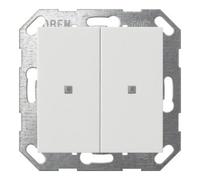 GIRA pushbutton sensor 2x KNX ONE System 55 pure white matt 517327