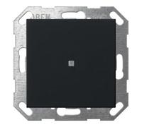 Bouton-poussoir Gira KNX à bascule 1f Système 55 noir mat, 1 pièce.