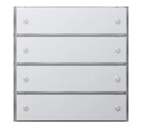 Gira Gira KNX Capteur tactile 3 Confort 4 touches, rws 2034112 Quantité:1