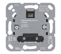 Gira Système 3000 Utilisation 2 fils 540800 Poste secondaire, Bouton + interrupteur, Marron