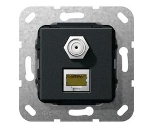 Gira Gira Module Modular Jack RJ45 Cat6A swma SAT F 569710 Quantité:1