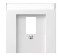 Gira Gira Plaque centrale TAE rws avec inscription, System55 087627 Quantité:1