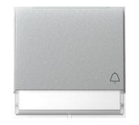 Gira Gira Plaque de bouton-poussoir avec symbole sonnette Aluminium 367365 Quantité:1