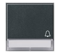 Gira Gira Plaque d'interrupteur carillon anthracite avec inscription, TX44 067367 Quantité:1