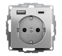 Gira Gira Prise de courant avec terre SH transformateur USB 2x type A/C 2459600 Quantité:1
