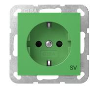 Gira Gira Prise SCHUKO SH SV verte 4453107 Quantité:1