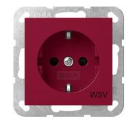 Gira Gira Prise SCHUKO SH WSV Rouge 16A 250V Safety Plus Quantité:1