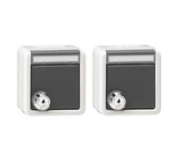 Gira Set 2x SCHUKO KD serrure identique + BSF WG AP 456030 (456030)