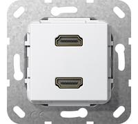 GIRA HDMI double Gender Changer 567103 Insert blanc pur