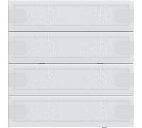 Gira KNX Capteur tactile 4 Confort 4f TS4 Blanc, 1 pièce.