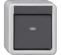 Gira KNX Taster-BA 1f Contrôle + 1 point WG AP Gris, 1 pièce.