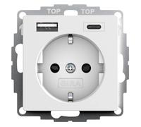 GIRA 245927 SCHUKO USB-Spannungsversorgung 2f System 55 (245927)