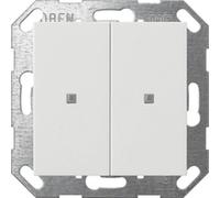 GIRA pushbutton sensor 2x KNX ONE System 55 pure white matt 517327